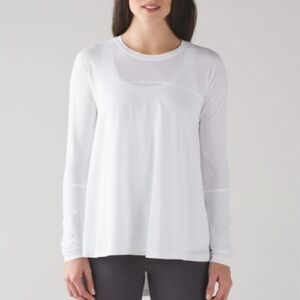 Lululemon Acadia Long Sleeve White 12